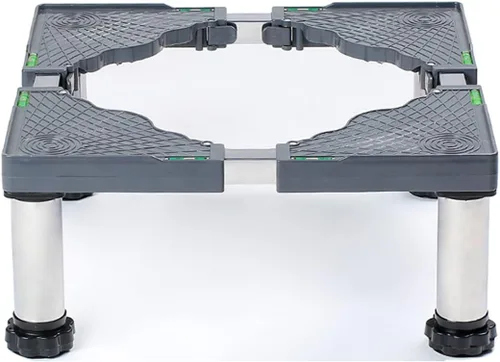 Soporte de base para lavadora, con 4 pies ajustables resistentes de 5.9 in, soporte de base multifuncional universal para secadora, refrigerador,