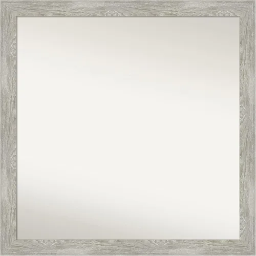 Miniatura 358 de Amanti Art Espejo de baño gris para sobre el fregadero, 31 x 48 pulgadas, espejo de tocador rectangular estrecho de color gris, marco de madera