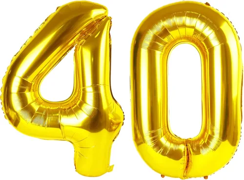 Miniatura 219 de Globos de números de 5 globos de 40 pulgadas, decoraciones de cumpleaños azules para niños y niñas, globos de números azul marino grandes