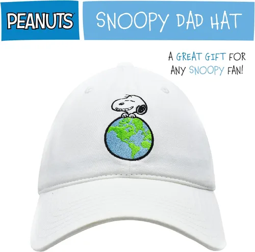Miniatura 6 de Peanuts Snoopy Dad Hat, Adult Baseball Cap with Curved Brim