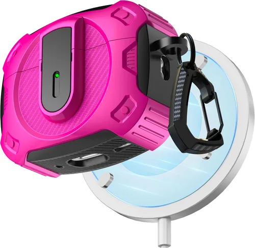 Miniatura 15 de RFUNGUANGO Funda protectora para AirPods Pro de 2ª generación con kit de limpieza, funda rígida militar con cerradura para funda de carga de AirPod