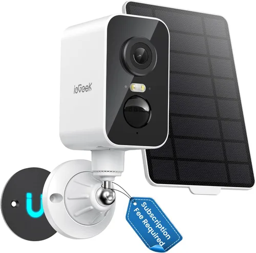 ieGeek Cámara de seguridad celular 4G LTE inalámbrica para exteriores, sin WiFi, cámara de energía solar, cámara de seguridad fuera de la red con