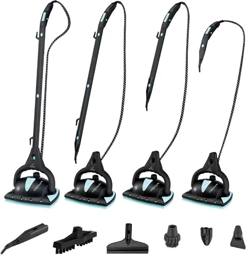 Miniatura 5 de Euroflex Vapour Pro Mopa a Vapor y Limpiador de Vapor Todo en Uno, Set de 20 Piezas - Grado Comercial 295°F y 50 PSI - Calificado #1 por Good
