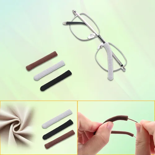 Miniatura 4 de Literry Puntas de Patillas Elásticas Antideslizantes de Comodidad para Anteojos, Cojín Suave y Bien Ajustado para Orejas de Lentes, Agarre