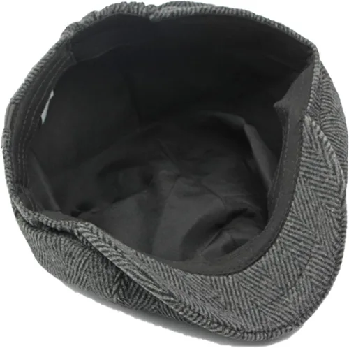 Miniatura 6 de Sombrero de espiga clásico para hombre, gorra plana de Newsboy Gatsby Ivy Cabbie