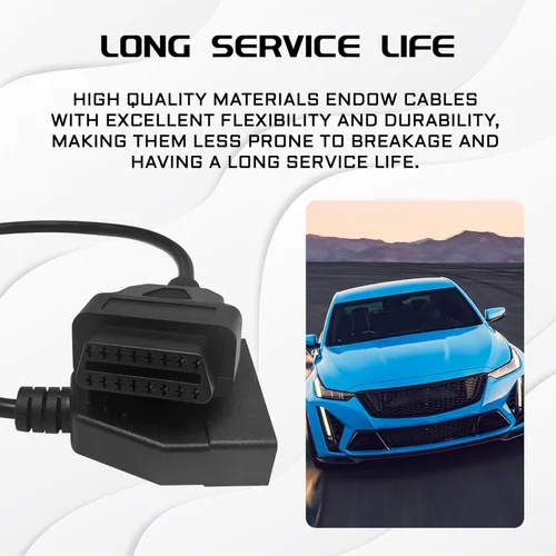 Miniatura 4 de Escáner OBD1, Adaptador OBD1 a OBD2 GM, Cable Escáner OBD 1 Lector de Códigos OBD1 12 Pines a OBD2 OBD II 16 Pines Enchufe Herramienta de Extensión