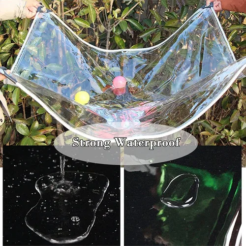 Miniatura 6 de Lona de PVC transparente, resistente al agua, con ojales (3.3 x 4.9 pies (3.3 x 4.9 ft))