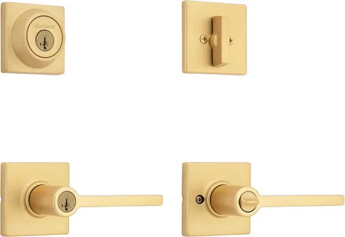 Miniatura 57 de Kwikset Casey - Manija de puerta de paso interior, palanca para puertas de armario y pasillo, manija reversible sin bloqueo, negro mate
