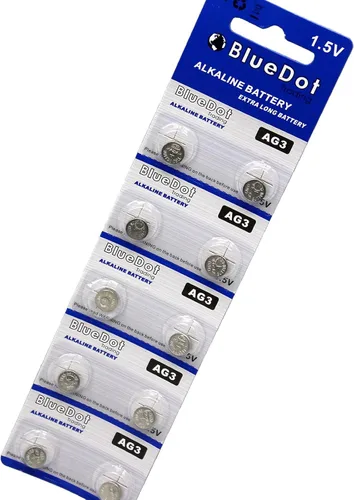 Miniatura 2 de BlueDot Trading AG3 LR41 SR41 392 196 Pila de moneda de botón alcalino 1.55v Batería para relojes, calculadoras, juguetes, otros productos