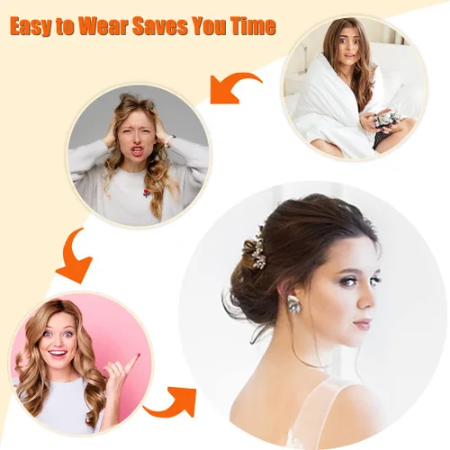 Miniatura 4 de 4 piezas de cabello desordenado con moño despeinado para mujer, extensión de cabello con banda de goma elástica, accesorios para el cabello