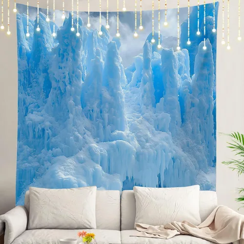 Miniatura 67 de Shrahala Tapiz de pared de hojas de arce otoñal, hojas rojas llameantes, fondo negro, tapiz grande para colgar en la pared, tapiz decorativo