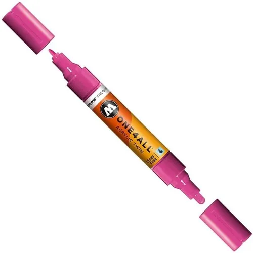 Miniatura 17 de Molotow ONE4ALL - Marcador acrílico de doble bomba, puntas de 0.059 in y 0.157 in, luz Amazonas, 1 cada uno (227.423)