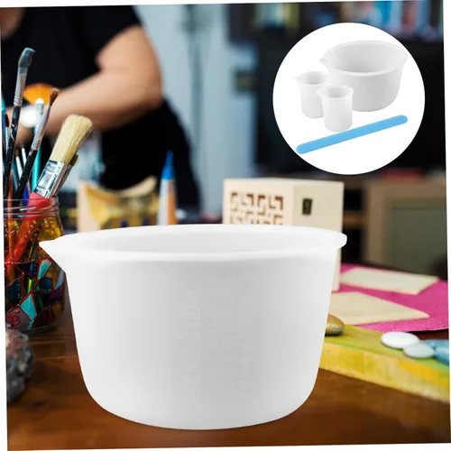 Miniatura 7 de TEHAUX 2 juegos de moldes de silicona kits de resina moldes para resina silicona taza medidora moldes de resina tazas medidores de resina
