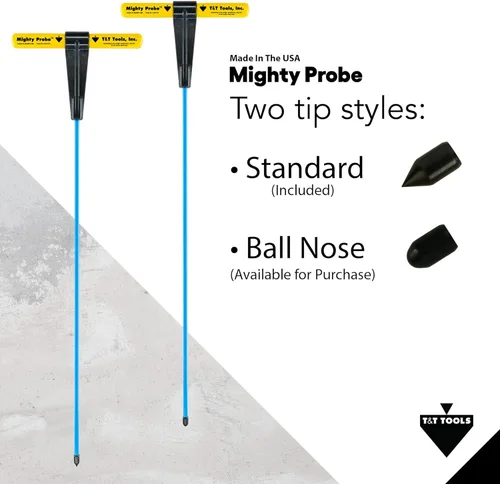 Miniatura 6 de T&T Tools - Sonda poderosa sonda de metal aislada de 54 pulgadas, varilla hexagonal de 7/16 pulgadas, varilla de acero de aleación resistente