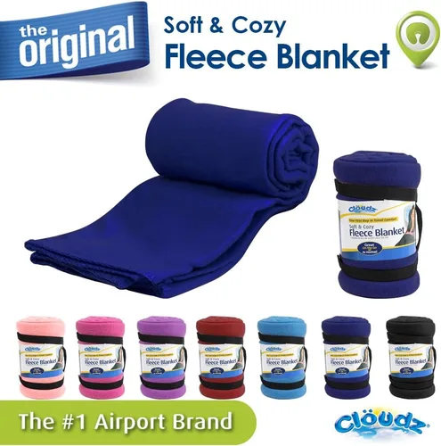 Miniatura 2 de Manta de forro polar de la marca Cloudz, 50" x 60", Negro
