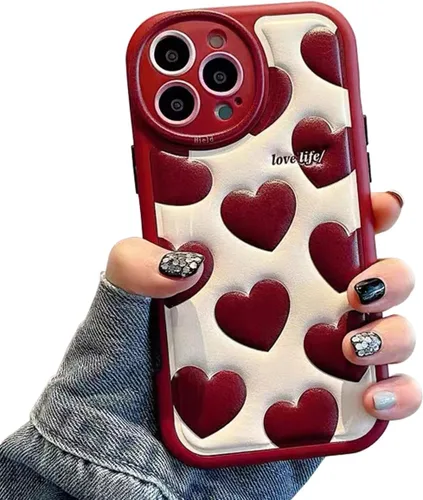 Miniatura 16 de Compatible con iPhone 15 Plus, Funda de Dibujos Animados, Funda Kawaii de Oso Lindo de Silicona 3D con Correa, TPU Suave, Protectora y a Prueba