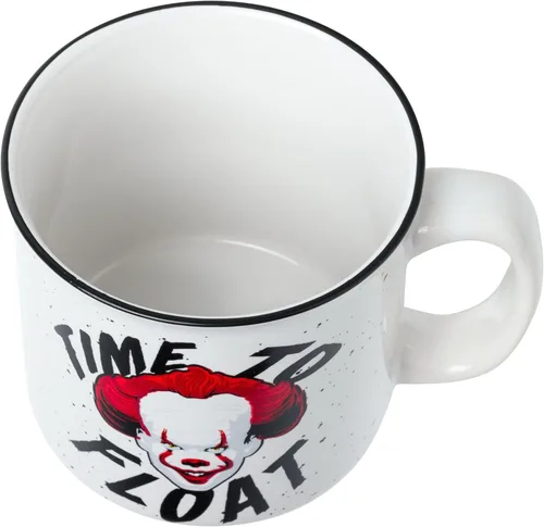 Miniatura 3 de Silver Buffalo IT Pennywise Clown "Time to Float" - Taza de cerámica para caravana, 20 onzas