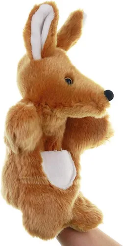 Miniatura 4 de Marionetas de mano de peluche, juguetes de peluche de canguro para imaginativo juego de simulación narración de historias