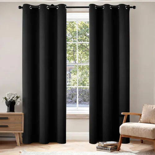 Miniatura 70 de MIULEE Cortinas opacas para dormitorio o sala de estar, juego de 2 paneles de cortina para ventana con aislamiento térmico y bloqueo de luz