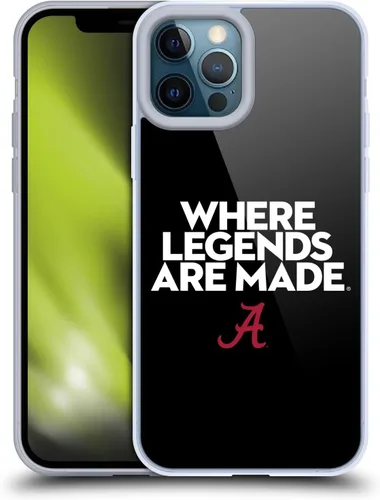 Miniatura 192 de Head Case Designs Funda de gel suave con licencia oficial de la Universidad de Alabama UA Collage compatible con Apple iPhone 13 Pro Max