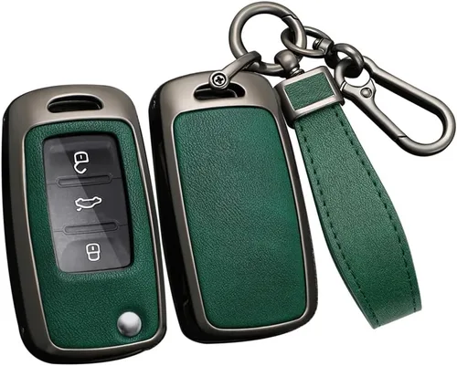 Miniatura 11 de ontto Funda para llavero de automóvil de protección completa, compatible con Volkswagen Jetta Tiguan Passat Polo Beetle Golf GTI/R/MK6 5 Santan