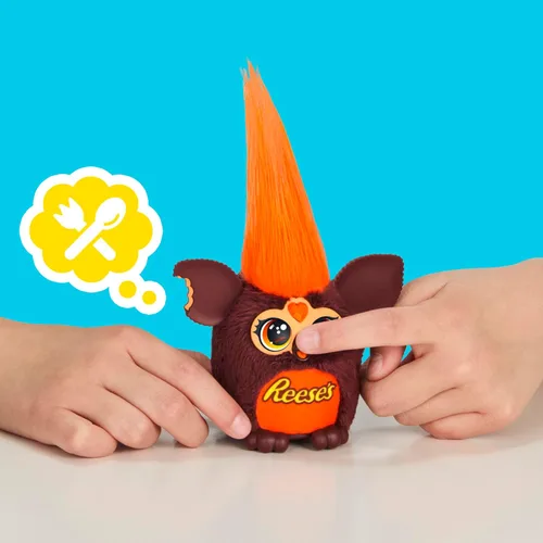 Miniatura 5 de FURBY Furblets REESE'S - Taza de mantequilla de maní pequeña de felpa electrónica de 3 pulgadas, juguetes de caramelo para niños de 6 años