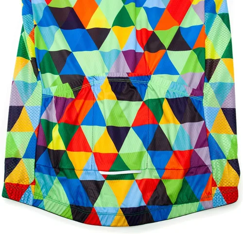 Miniatura 77 de Weimostar Hombre Ciclismo Jersey Manga Corta Bicicleta Ropa Multicolor Diamante