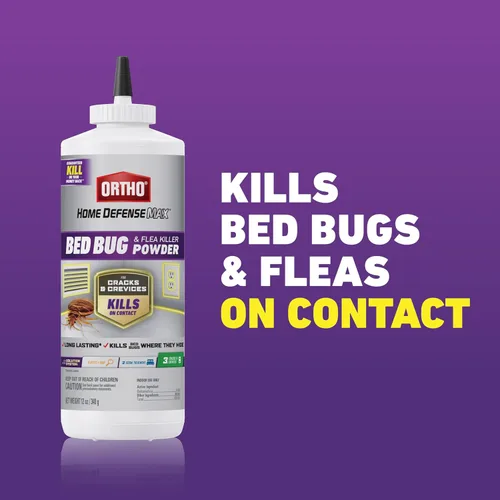 Miniatura 2 de Ortho Home Defense Max Bed Bug & Flea Killer Powder – Pulgas y chinches en polvo, aplicar a grietas y grietas en marcos de cama y de ventana