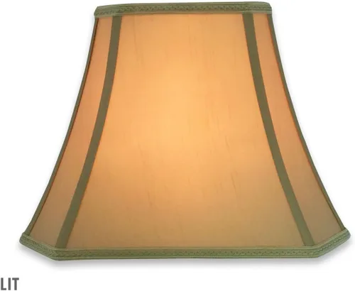 Miniatura 3 de Royal Designs - Pantalla rectangular con esquinas cortadas, diseño de campana, oro antiguo, (4.5 x 5.5) x 7.5 x 10 x 8 pulgadas