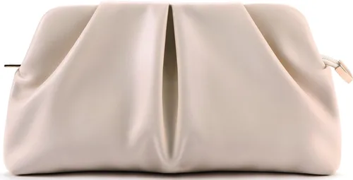 Miniatura 11 de Bolso de Mano para Mujer Tipo Clutch, Bolso Formal Elegante, Bolso de Mano con Pliegues de PU, Bolsa Cruzada con Cadena Desmontable