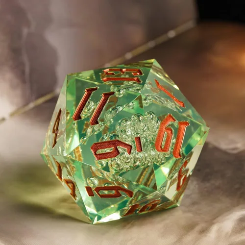 Miniatura 4 de Dados DND de 20 caras de 2.165 in, dados gigantes D20 D&D poliédricos D20 grandes con caja de regalo para Calabozos y Dragones, juegos de mesa RPG