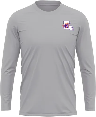 Miniatura 84 de Camisa deportiva de manga larga oficial de la NCAA Collegiate para hombre, con logotipo en el pecho izquierdo, colección Athletic Heather