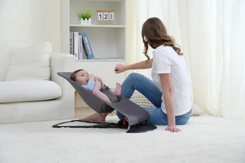 Miniatura 6 de Asiento de tela para Bouncer belltop Compatible con BabyBjörn Bouncer: Soft & Bliss. Funda para Baby Bouncer (asiento): Hipoalergénico y Gris