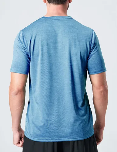 Miniatura 7 de Paquete de 5 camisetas de manga corta, con cuello redondo y de secado rápido para hombre, camisetas deportivas para correr, entrenar o ir al gimnasio