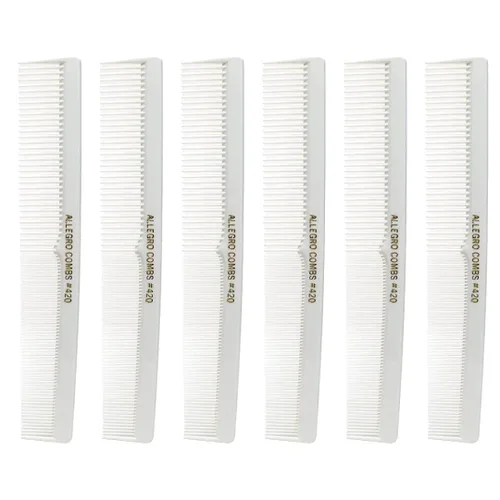 Allegro Combs #420 Peines de corte para estilista peluqueros Peines barba peine bigote hombres mujeres niños pequeños trenzado pelo raya EE.UU. 6