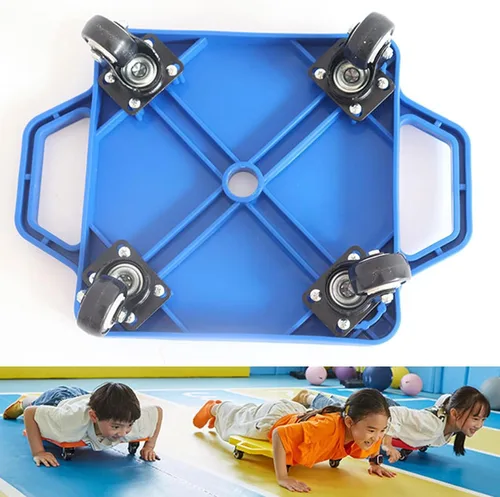 Miniatura 7 de Patinete deportivo para niños con asas, buen rendimiento, no se daña, ligero para niños, gimnasio, actividades al aire libre, equipo de juego