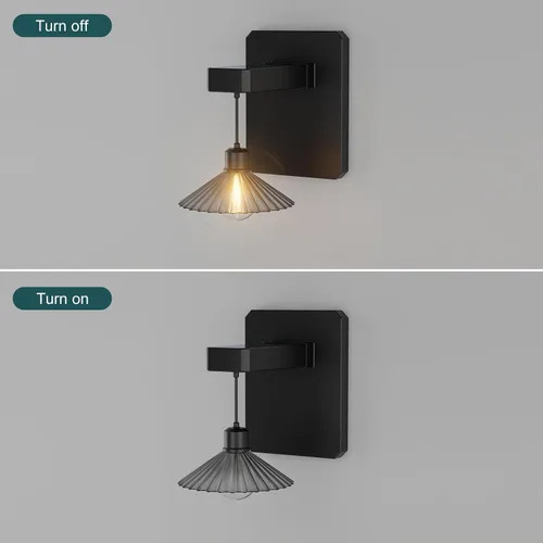 Miniatura 4 de Lámpara de pared solar para exteriores con bombilla de montaje en pared del atardecer al amanecer, antioxidante, impermeable, linterna colgante