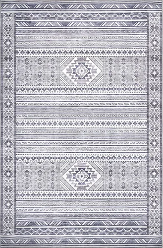 Miniatura 5 de nuLOOM Alfombra de área lavable a máquina de 5 x 8 pies, resistente a las manchas con parte trasera antideslizante, perfil bajo para sala de estar