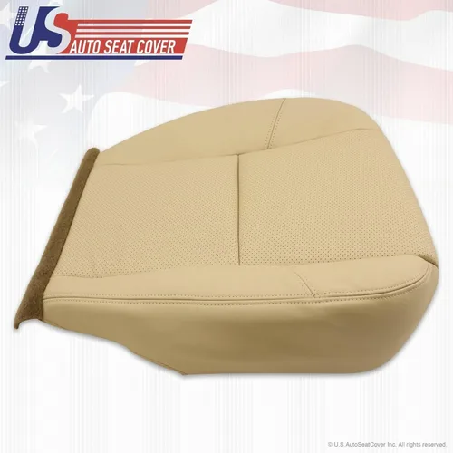 Miniatura 6 de 2007 2008 para Cadillac Escalade Cubierta de asiento de cuero inferior derecha perforada marrón