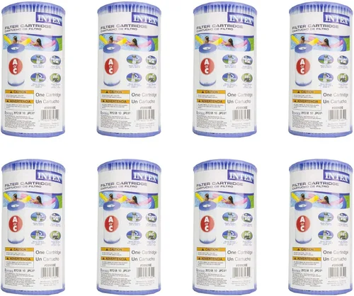 Miniatura 8 de Intex 29000E Cartucho de bomba de filtro de repuesto tipo A de 4.25 x 8 pulgadas para piscinas sobre el suelo, (paquete de 2)