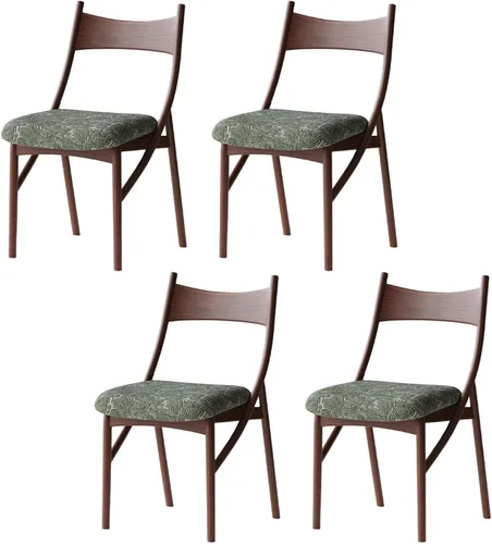 Miniatura 24 de Sillas de comedor de madera, sillas de comedor, silla de cocina, silla lateral de cocina con respaldo alto con paquete suave para salas de estar
