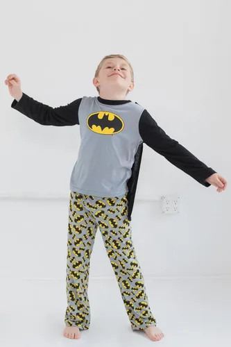 Miniatura 2 de DC Comics Justice League Superman Batman - Conjunto de pijama de 3 piezas para niños pequeños y grandes
