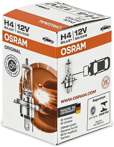Miniatura 3 de Osram Bombillas halógenas H4 64193 para faros delanteros, paquete de 2 unidades.