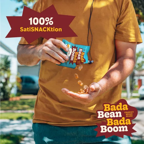 Miniatura 4 de Bada Bean Bada Boom - Proteína a base de plantas, libre de gluten, vegana, bocadillos de habas tostadas crujientes, paquetes de 110 calorías