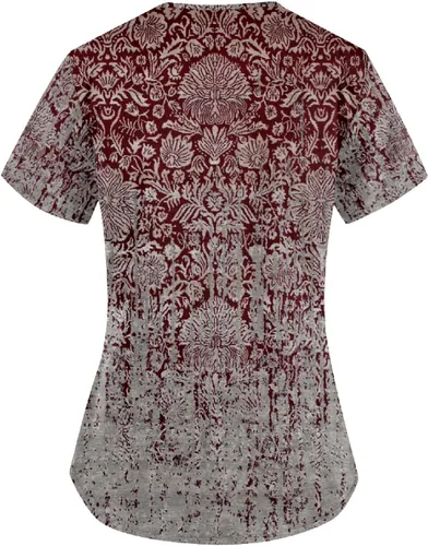 Miniatura 3 de Ropa quirúrgica para mujer, cómoda, ligera, duradera, suave, elástica, con cuello en V, camiseta médica