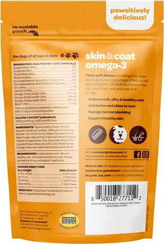 Miniatura 2 de Suplemento para piel y pelaje para perros Omega 3 nutritivo para perros con aceite de krill EPA DHA y vitamina E Suplemento para piel y pelaje