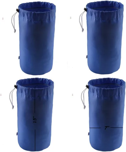 Miniatura 14 de Bolsa de saco, resistente al agua, con cordón duradero, paquete de 4