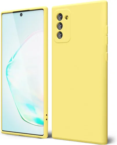 Miniatura 32 de oakxco Funda para teléfono Samsung Galaxy Note 20 Ultra de silicona líquida, bonita funda delgada y fina de goma suave TPU lisa y suave de gel