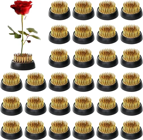 Miniatura 12 de 10 piezas Kenzan 34mm/1.34inch Diámetro Floral Pin Frog Ikebana Arreglista de flores titular 10