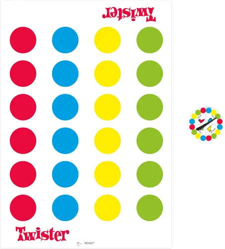 Miniatura 6 de Hasbro Gaming Twister Partyspiel für Familien und Kinder, Twister Spiel ab 6 años, klassisches Spiel für drinnen und draußen